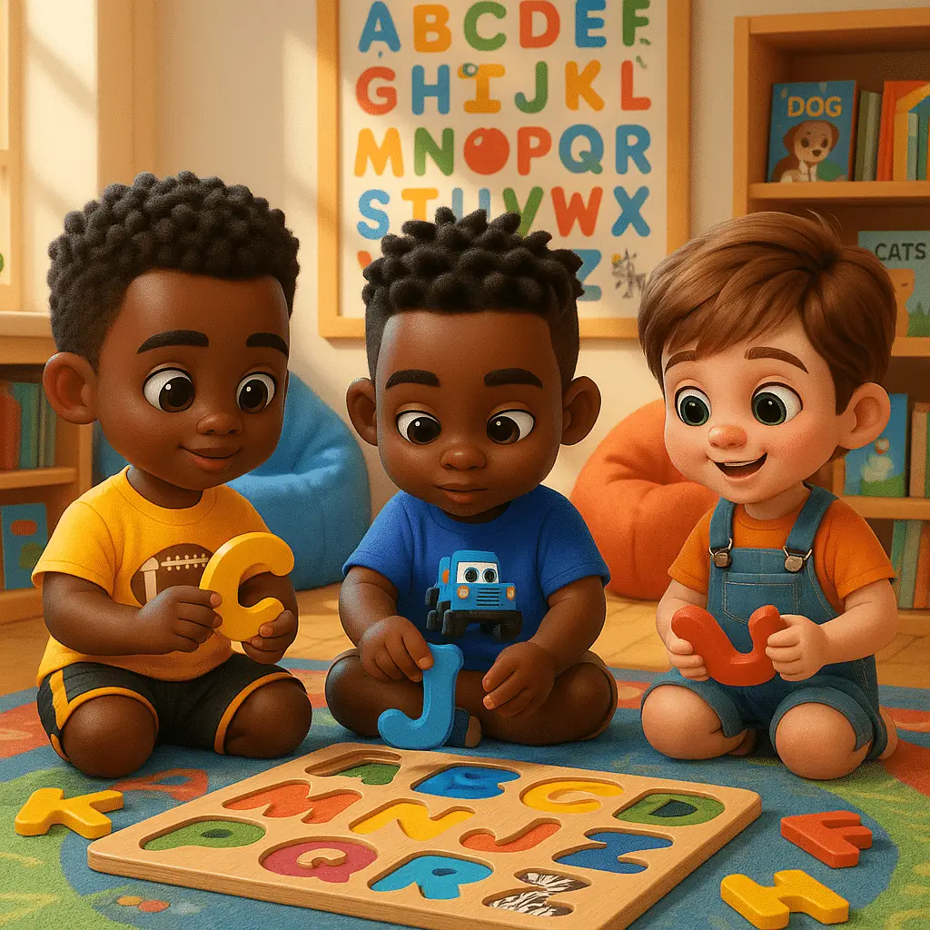 Children learning alphabet at Tamarac VPK program